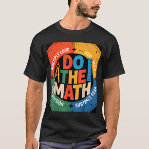 T-shirt Slogan insring Amour Espoir Peur Faire Le Calcul S