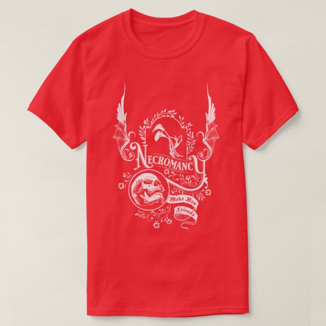 T-shirt Slogan Necromancy (Design devant)