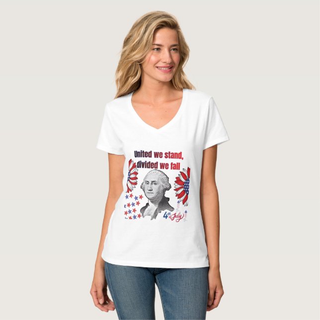 T-shirt slogan révolutionnaire américain blanc (Devant entier)