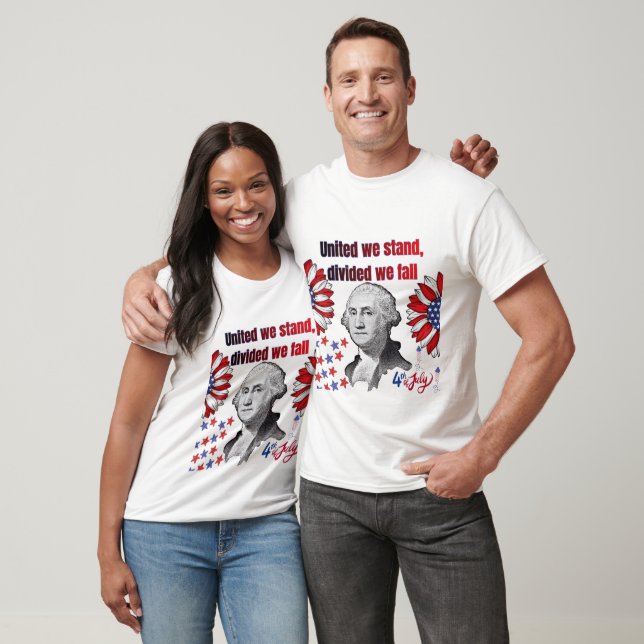 T-shirt slogan révolutionnaire américain blanc (Unisexe)