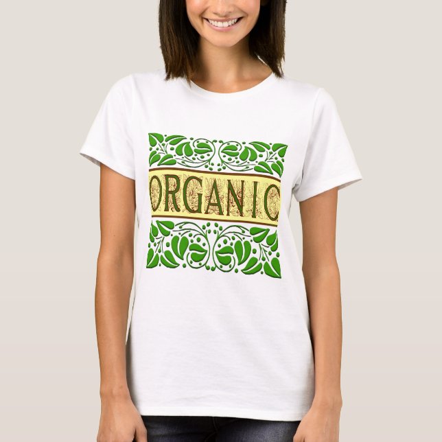 T-shirt Slogan vert bio (Devant)