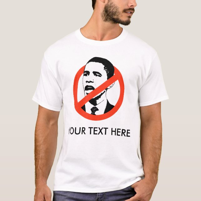 T-SHIRT SLOGANS CUSTOMISÉS D'OBAMA (Devant)