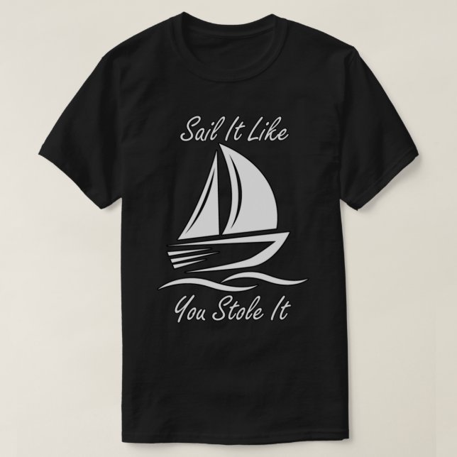 T-shirt Slogans de voile drôles (Design devant)