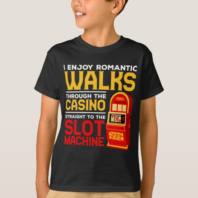 T-shirt Slot Machine Player Funny Casino Humour de jeu (Devant)