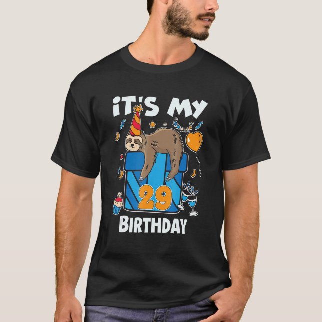 T-shirt Sloth Anniversaire Lui & Ses 29 Ans Hommes & Femme (Devant)