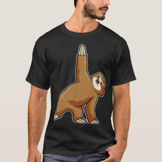 T-shirt Sloth au Yoga Stretching exercices Legs