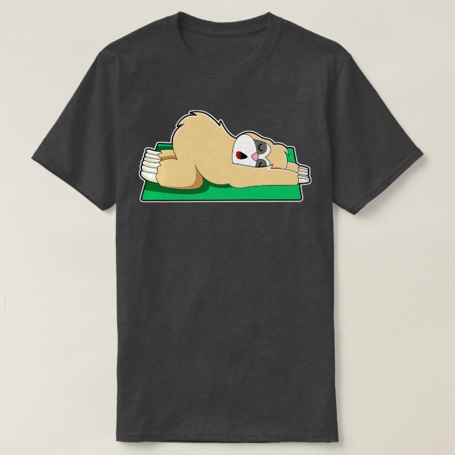 T-shirt Sloth au Yoga sur tapis de Yoga (Design devant)
