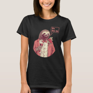 T-shirt Sloth Bartender Boire un Cocktail Joke Hommes et W