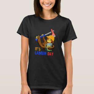 T-shirt Sloth Beer Labeer Day Bonne fête du Travail