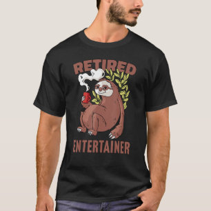 T-shirt Sloth boire du café Retraite 39