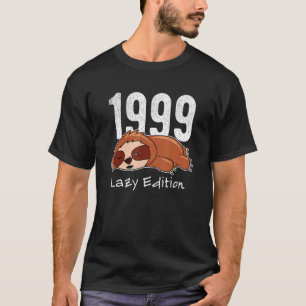 T-shirt Sloth Born 1999 Birthday Lazy Edition 1999 1