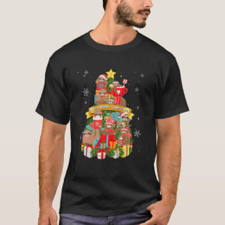 T-shirt Sloth Christmas Tree Xmas Lover