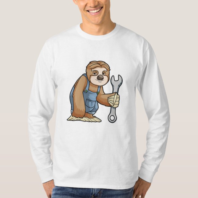 T-shirt Sloth comme artisan avec clé (Devant)