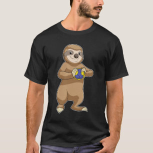 T-shirt Sloth comme joueur de handball avec Handball