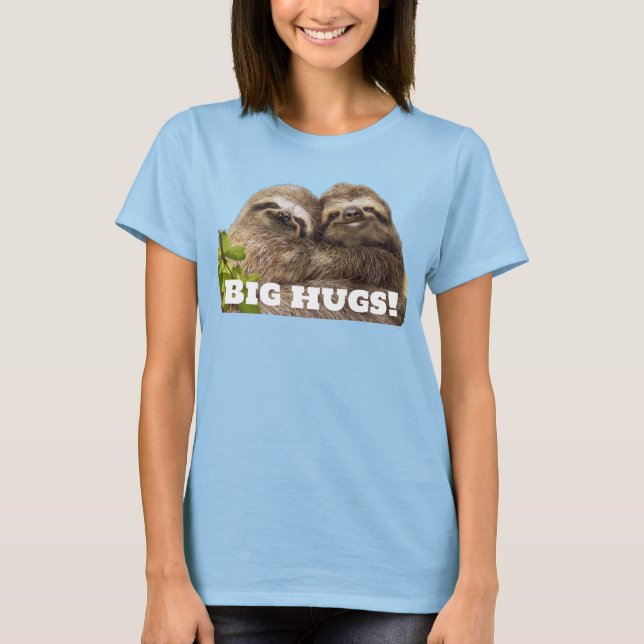 T-shirt Sloth Couple (Devant)