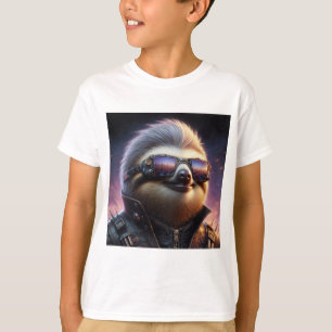 T-shirt Sloth Cyberpunk