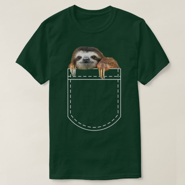 T-shirt Sloth dans votre Amoureux des animaux de poche (Design devant)