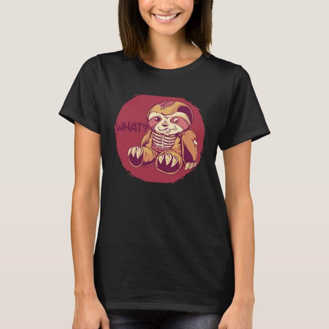 T-shirt Sloth Déplaisant Horror Machines À Sous (Devant)