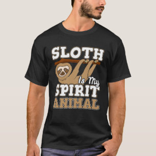 T-shirt Sloth Est Mon Animal D'Esprit Je Suspende Sloth