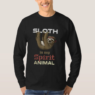 T-shirt Sloth Est Mon Animal Spirituel Drôle Mignonne & La