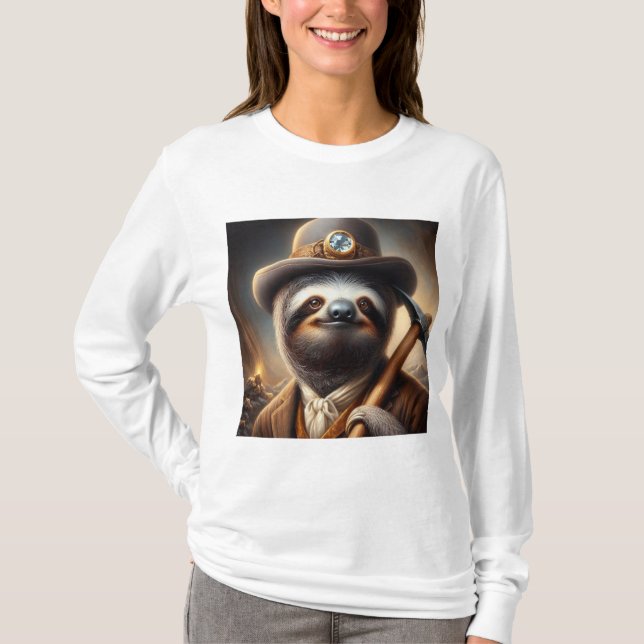 T-shirt Sloth Gold Miner (Devant)