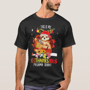 T-shirt Sloth Halloween Joyeux Noël Joyeux Hallomerci