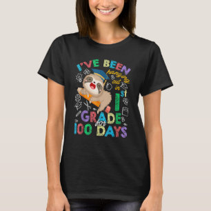 T-shirt Sloth Hanging Out In 1st Grade Student 100 Days of