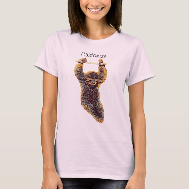 T-shirt Sloth Hanging Out Thunder_Cove (Devant)