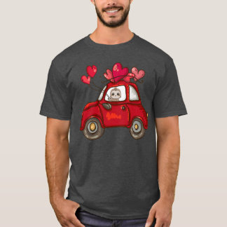 T-shirt Sloth Heart Valentines Day Car Love Ballon Sloth V
