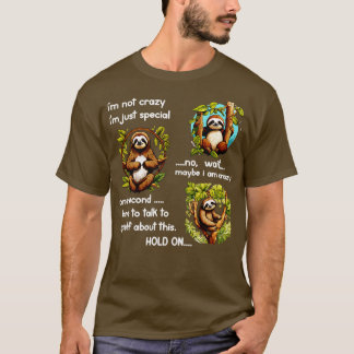 T-shirt Sloth Je Ne Suis Pas Fou Je Suis Juste Spécial