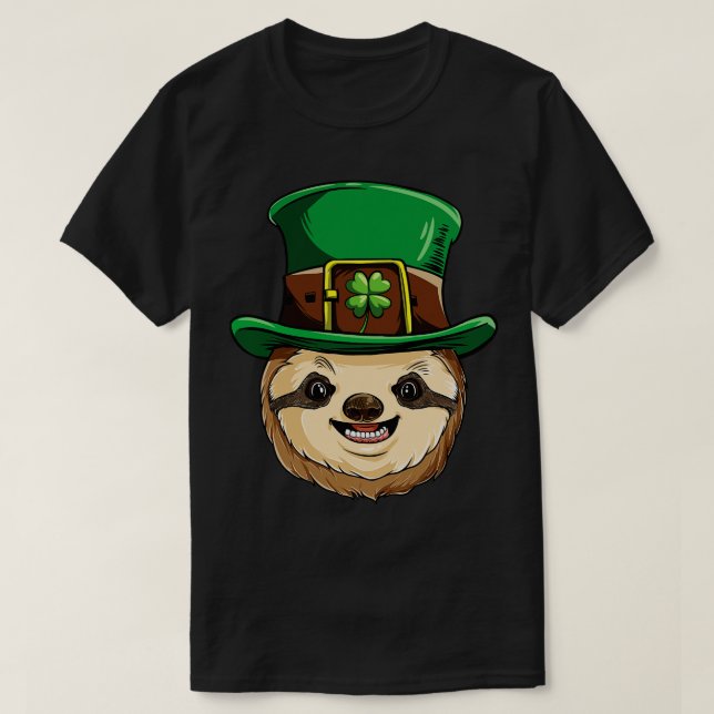 T-shirt Sloth Leprechaun Jour de la Saint Patrick pour Amo (Design devant)
