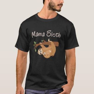 T-shirt Sloth Lover Women Tee Mama Fête des Mères Sloth