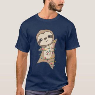 T-shirt Sloth Noël Animaux mignons Sloth vinta