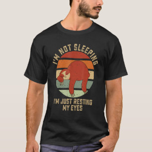 T-shirt Sloth Papa plaisante Je ne dors pas Je me repose E