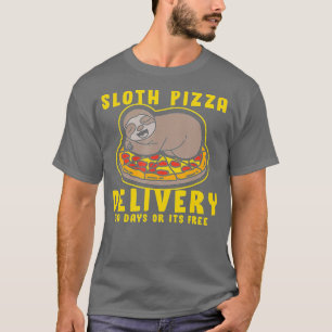 T-shirt Sloth Pizza Delivery, Funny Sloth Pizza 