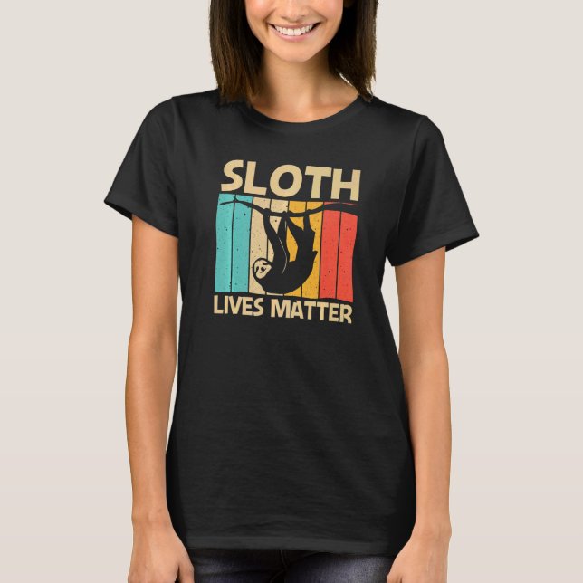 T-shirt Sloth Pour Hommes Femmes Lazy Sloth Animal (Devant)