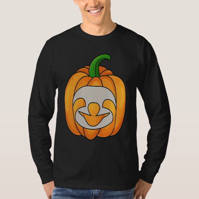 T-shirt Sloth Pumpkin Halloween Sloth Themed Halloween (Devant)