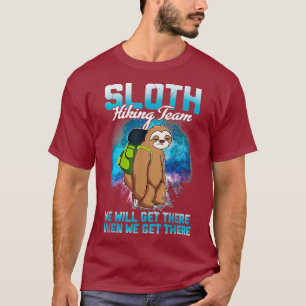 T-shirt Sloth Randonnée Team Shirt Nous Y Arriverons Quan