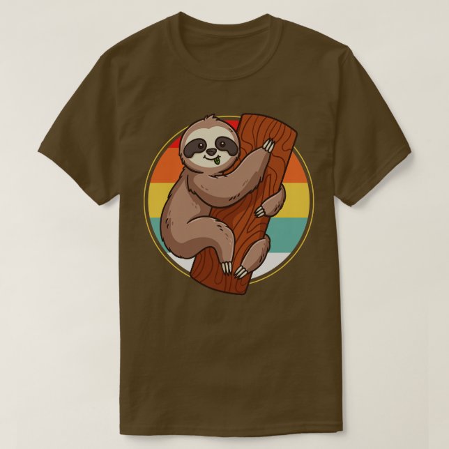 T-shirt Sloth Retro (Design devant)