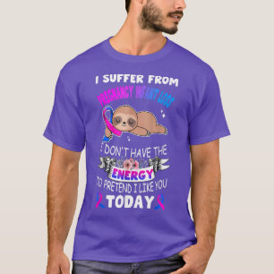 T-shirt Sloth Ribbon I Souffre De La Grossesse Infante Per