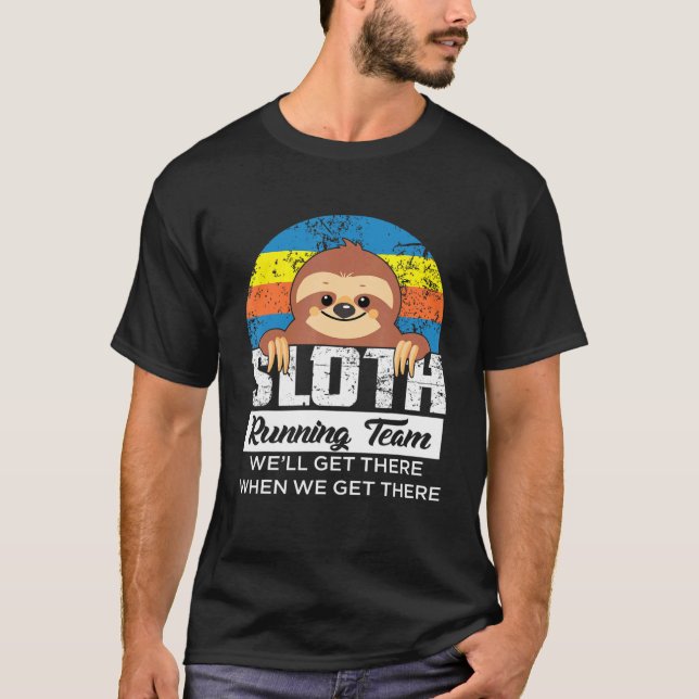 T-shirt Sloth Runner Team Runner Runout Workout (Devant)