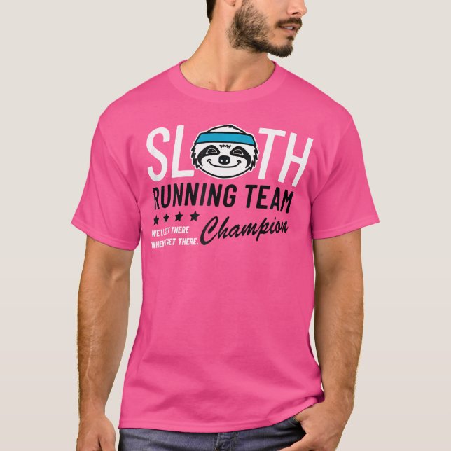 T-shirt Sloth Running Team Champion (Devant)