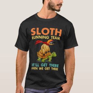 T-shirt Sloth Runtime Team Funny Sloth Turtle Pour Hommes 