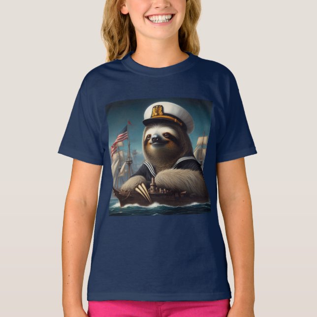 T-shirt Sloth Sailor (Devant)