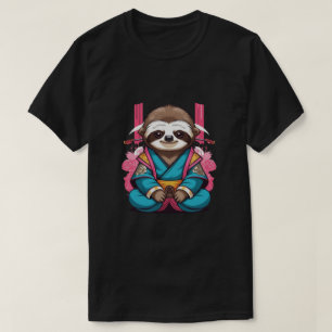 T-shirt Sloth Samurai Cool unique et design animal ironiqu