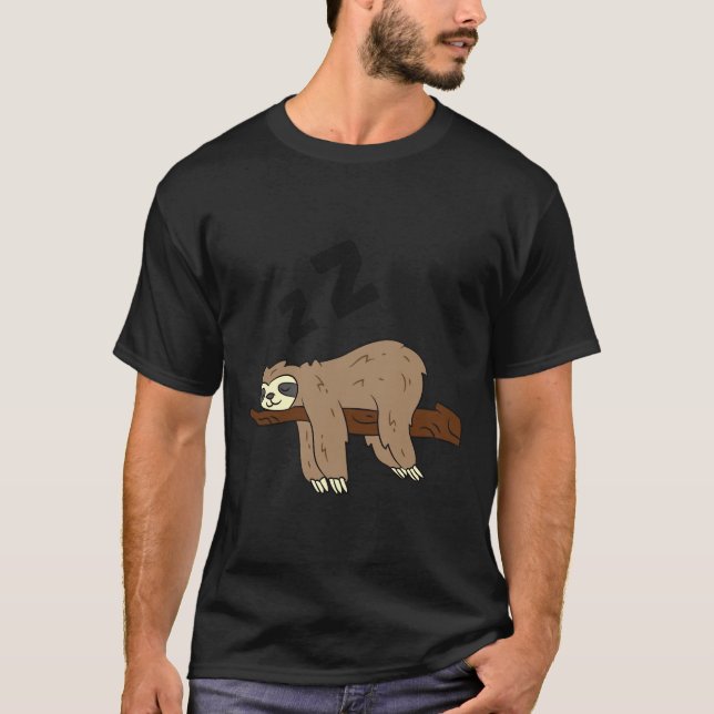 T-shirt Sloth Sleeping Fatigué Sloth Napping Sloth (Devant)