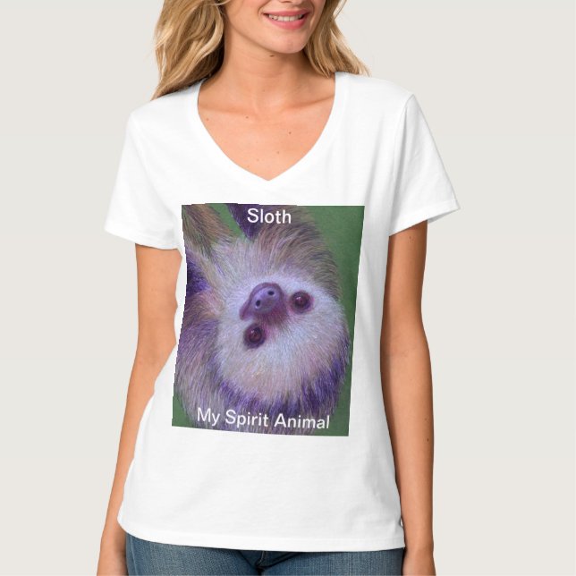 T-shirt Sloth Spirit Animal (Devant)