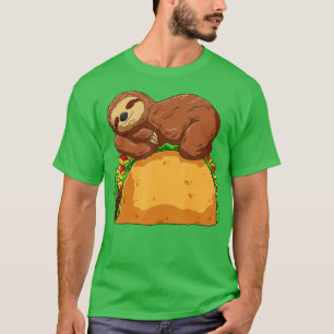T-shirt Sloth Taco Sloth Dormir sur Taco Amateurs