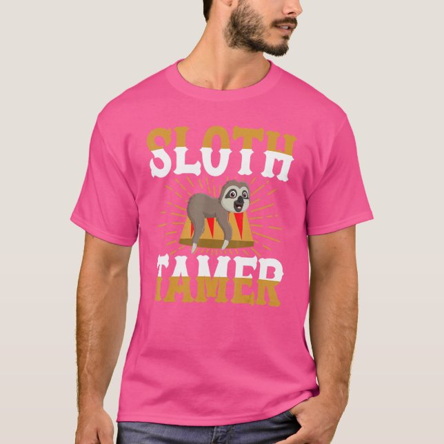 T-shirt Sloth Tamer Costume de carnaval Actes de cirque (Devant)
