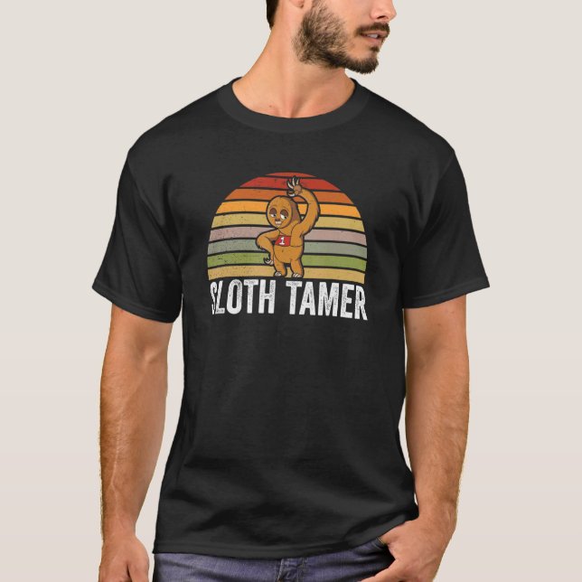T-shirt Sloth Tamer Runner Runner Coach Track and Field (Devant)